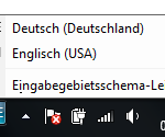 Wie kann man die Tastatur von Englisch auf Deutsch umstellen?